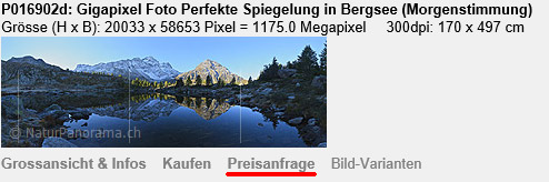 Preisanfrage - Link in der Übersicht der Panoramafotos.