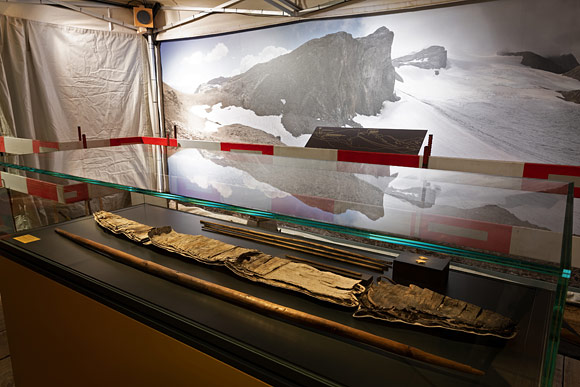 Panoramafoto als Gestaltungselement einer Ausstellung.
