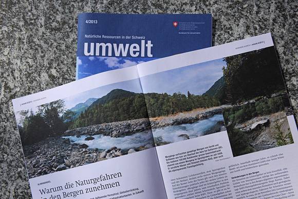 Panorama photo in magazine Umwelt