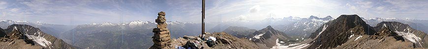 P000020: Gipfelpanorama Bättlihorn, Binntal