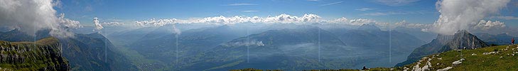 P000464: Panoramabild Churfirsten und Walensee