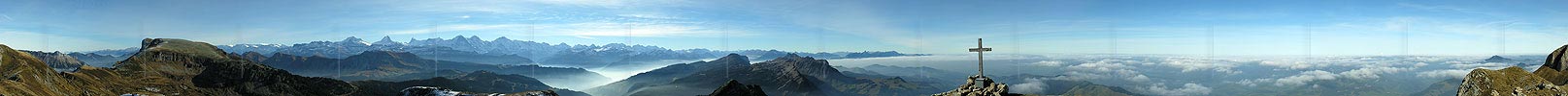 P000623: Gipfelpanoramafoto Hohgant West