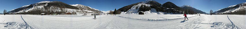 P000761: Panoramafoto Langlauflopien bei Reckingen im Goms