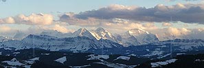 P000767: Panoramafoto Eiger, Mönch und Jungfrau