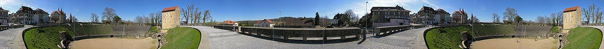 P000883: Panoramafoto Römisches Amphitheater von Avenches