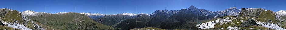 P001332: 360° Gipfelpanorama Meiggerhorn (Binntal)