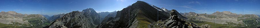 P001371: Gipfelpanorama Unter Tatelishorn, Kandersteg
