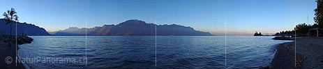 P001541: Panorama Morgenstimmung am Genfersee bei Montreux