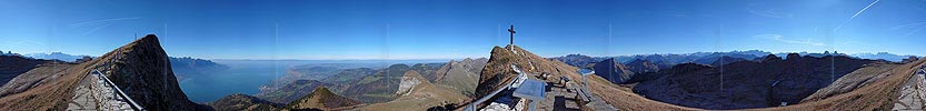 P001548: Panoramafoto Rochers de Naye oberhalb Montreux mit Genfersee