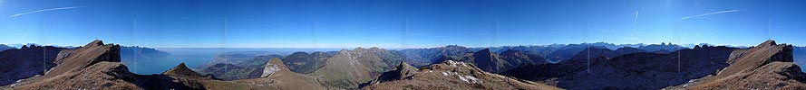 P001549: Panorama Rochers de Naye oberhalb Montreux mit Genfersee