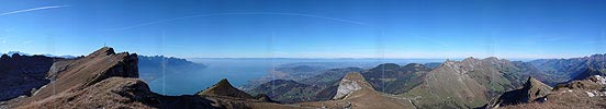 P001550: Panorama Rochers de Naye und Genfersee (Le Leman)