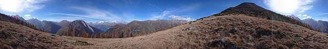 P001615: Panoramafoto Herbstfarben im Binntal