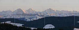 P001662: Panoramafoto Emmental: Eiger, Mönch und Jungfrau