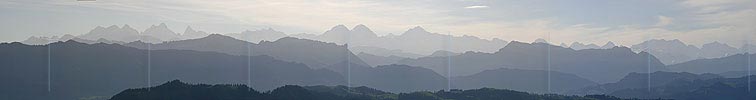 P001690: Panorama Konturen der Berner Alpen
