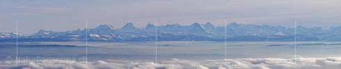 P001814b: Panoramafoto Berner Alpen vom Weissenstein (Röti)