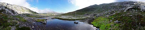 P002386: Panorama Morgenstimmung in Naturlandschaft