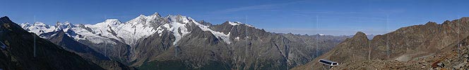 P002501: Hochauflösendes Panoramabild Hohsaas und Mischabel