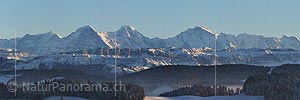P002965a: Panoramafoto Eiger, Mönch und Jungfrau