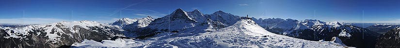 P003131: Panoramabild Dreigestirn vom Männlichen