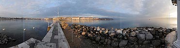 P003308: Panorama Morgenstimmung am Genfersee