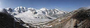 P003741: Panoramabild Piz Palü und Piz Bernina
