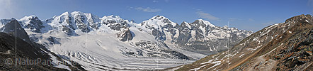 P003742c: Hochauflösendes Panoramafoto Berninagruppe