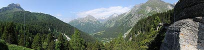 P003811: Panoramabild Malojapass und Bergell