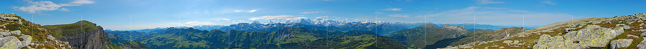 P005152a: Alpenpanorama vom Hohgant (Steinigi Matte)