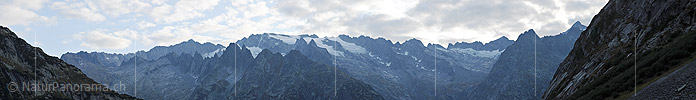 P005582: Panoramafoto Diechterhorn, Gelmerhörner, Tieralplistock und Gärstenhörner