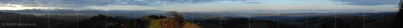 P005846: Gigapixel Panorama Morgenstimmung über dem Emmental