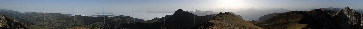 P006890: 360° Gipfelpanorama Bürglen, Gantrischgebiet