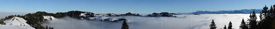 P007044: Panoramabild Nebelmeer im Napfgebiet