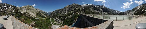 P007706: Panoramabild Staumauer Räterichsbodensee (Stausee)