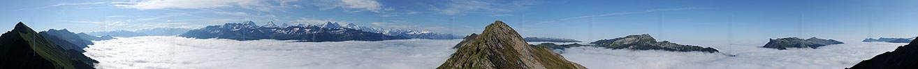 P007711: Gipfelpanorama Schnierenhörnli (Brienzergrat)