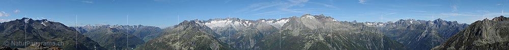 P008218a: Panoramafoto Urner Alpen vom Stöckli oberhalb Andermatt