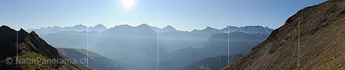 P008643: Panoramabild Dunstschicht mit Lichtstrahlen