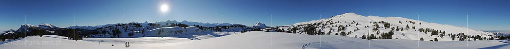 P009011: Panoramabild Winterlandschaft in den Berner Voralpen