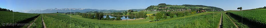 P009792: Gigapixel Panoramabild Kulturlandschaft am Gerzensee