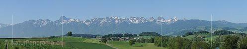 P009792e: Panoramafoto Kulturlandschaft am Gerzensee