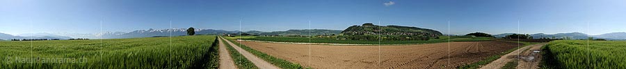 P009794: Panoramabild Kulturland bei Kirchdorf