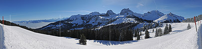 P012082a: Panoramafoto Gurnigel (Gantrisch, Gantrischkette)