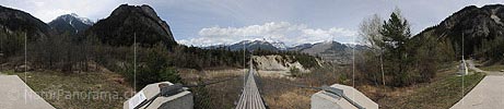 P012341: 360° Panorama Bhutanbrücke über den Illgraben