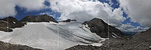 P013343: Panoramafoto Schnidejoch, Tungelgletscher und Chilchligletscher