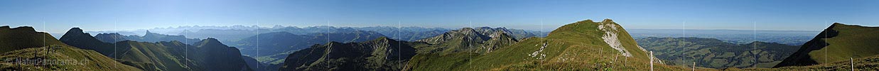 P013535: 360° Gipfelpanorama Bürglen (Nebengipfel)