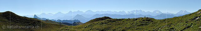 P013538a: Panoramafoto Konturen der Berner Alpen