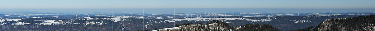 P014003: Panoramafoto Windräder/Windpark im Jura