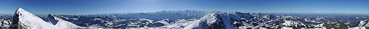 P014236: 360° Gipfelpanorama Hengst (Schrattenfluh)