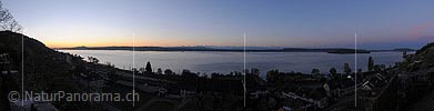 P014362: Panorama Morgenstimmung am Bielersee