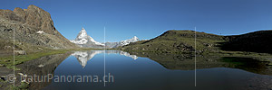 P014803: Hochauflösendes Panoramafoto Spiegelung des Matterhorns