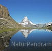 P014803c: Hochaufgelöstes Foto Spiegelung des Matterhorns